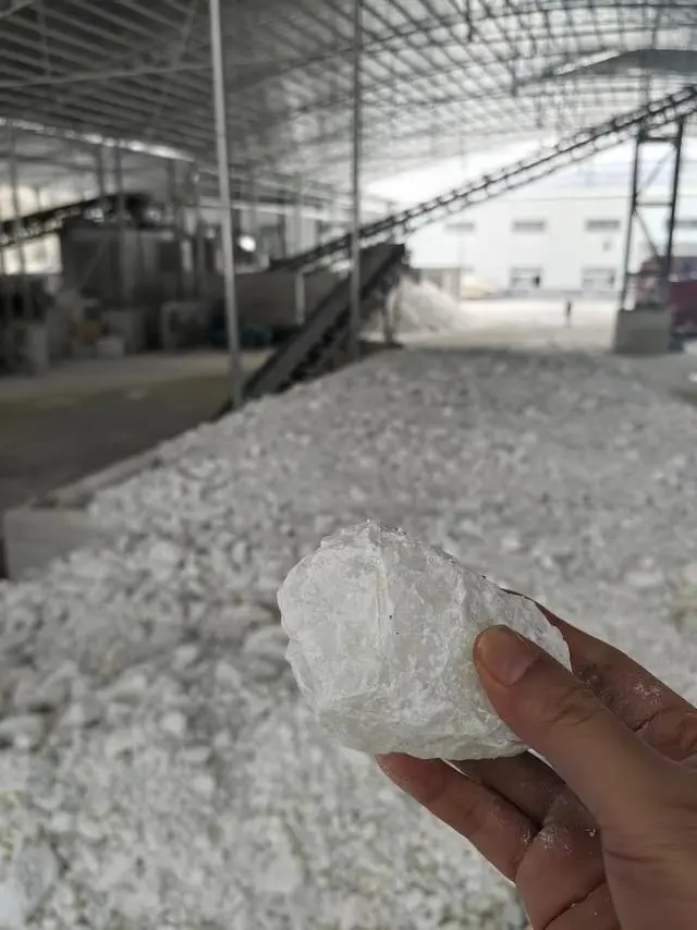 Site de production de poudre de carbonate de calcium